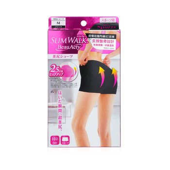 Buttocks Shorts for Sports, #Black (Size: M)  1pair