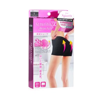 Buttocks Shorts for Sports, #Black (Size: L)  1pair