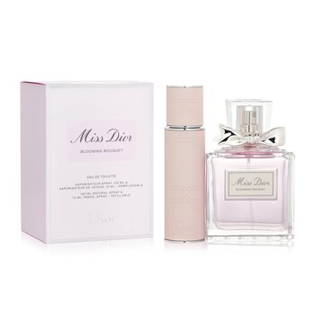 Miss Dior Blooming Bouquet Gift Set (100ml EDT + 10ml EDT Refillable Travel Set)  2ps