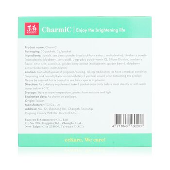 CharmiC - brightening life - Vitamin C, Sea Buckthorn Extract, Elderberry Extract 30 Packets
