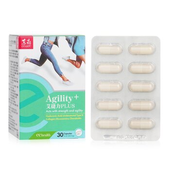Agility+ - Strength and Agility - Hyaluronic Acid, Undenatured Type II Collagen, Glucosamine, Chondroitin 30 Capsules
