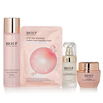 College set: Bio Up Essence Cream 50g + Firming Serum 40 ml +  Treatment Essence 150ml + Golden Yeast Liposome Mask 5x25ml 4pcs