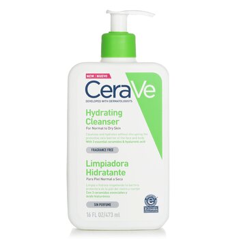 CeraVe Hydrating Cleanser For Normal to Dry Skin (Packaging Random Pick) 473ml/16oz