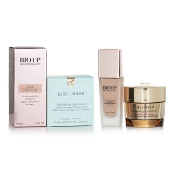Revitalizing Supreme + Global Anti-Aging Cell Power Creme 50ml (Free: Natural Beauty BIO UP Rose Collagen Foundation SPF50 35ml)  2pcs
