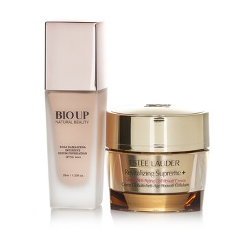 Revitalizing Supreme + Global Anti-Aging Cell Power Creme 50ml (Free: Natural Beauty BIO UP Rose Collagen Foundation SPF50 35ml)  2pcs