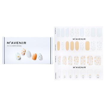 Mavenir Nail Sticker (White) - # White Cow Nail 32pcs