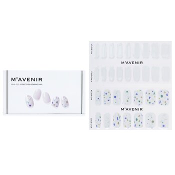 Mavenir Nail Sticker (White) - # Violeta Blooming Nail 32pcs