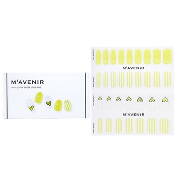 Mavenir Nail Sticker (Yellow) - # Cheer Love Nail 32pcs