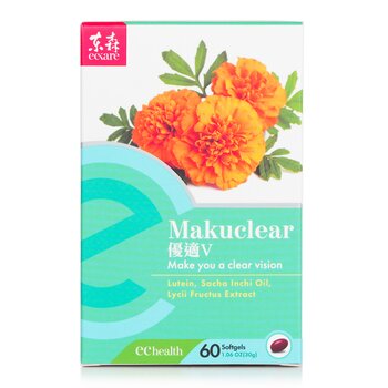 Makuclear - Clear Vision - Luetin, Sacha Inchi Oil, Lycii Fructus Extract  60 softgels