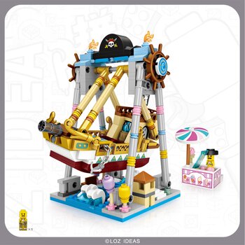 Loz LOZ Dream Amusement Park Series - Pirate Ship(Random Packaging) 13.5 x 18 x 8 c