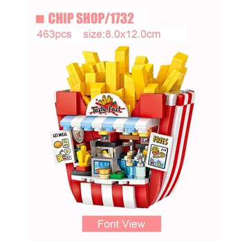 Loz LOZ Dream Amusement Park Series - Chip Shop(Random Packaging) 14x18x8cm