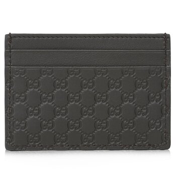 Gucci Gucci Microguccissim a Card Holder 262837 - Brown Brown