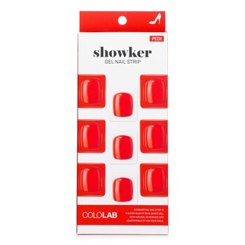 Cololab Showker Gel Nail Strip # CPF504 Real Red 1pcs
