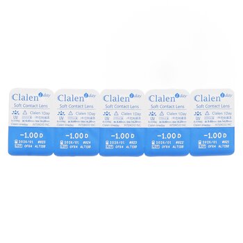 Clalen 1Day Soft Contact Lens -1.00 5pcs x1strip