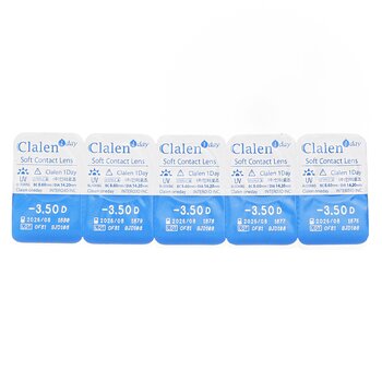 Clalen 1Day Soft Contact Lens -3.50 5pcs x 1 strip