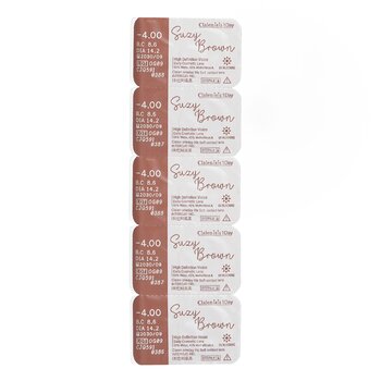 Clalen Iris 1Day Suzy Brown -4.00 5pcs x 1 strip