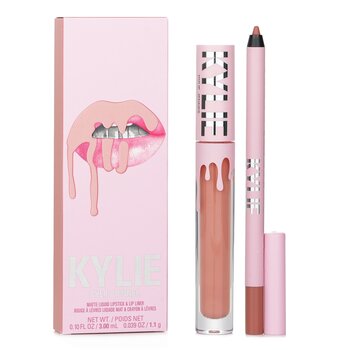 Kylie By Kylie Jenner 啞光唇妝組合:啞光唇彩3毫升+ 唇線筆1.1克 - # 700 Bare 2pcs