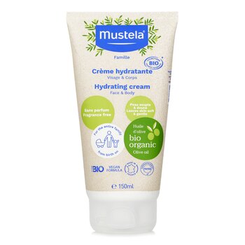 Mustela Organic Hydrating Face And Body Cream with Olive Oil (Fragrance Free) 150ml/5oz