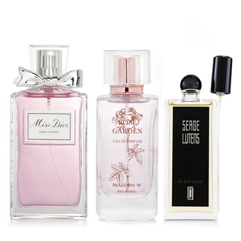 Maison W Maison W x Miss Dior x Serge Luten-Rose & Un Bois Vanille Eau De Parfum Spray Bundle 3pcs
