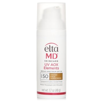 엘타엠디 EltaMD UV AOX 엘리먼트 틴티드 미네랄 페이스 자외선 차단제 SPF 50 48g/1.7oz