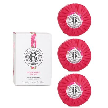 Roger & Gallet Gingembre Rouge Wellbeing Soaps Box 100gx3