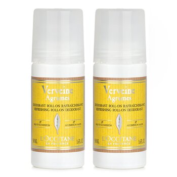 L'Occitane 【1+1 Set】Citrus Verbena Refreshing Roll-On Deodorant 50ml/1.6oz x2