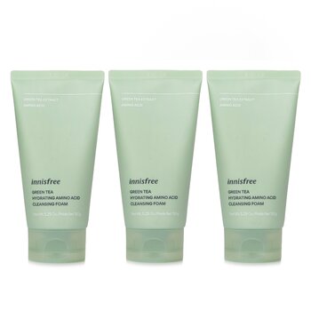 Innisfree 【Super Saver Pack】Green Tea Hydrating Amino Acid Cleansing Foam x3 150g/5.29oz x3