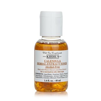 Kiehl's Calendula Herbal Extract Alcohol-Free Tónico - For Normal to Oily Skin Types 40ml/1.4oz