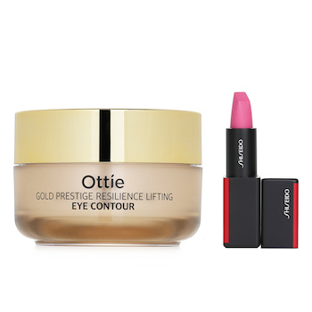 Shiseido Shiseido ModernMatte Powder Lipstick - # 517 Rose Hip (Carnation Pink) 4g X Ottie Gold Prestige Resilience Lifting Eye Contour 30ml 2pcs