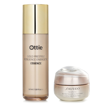 Shiseido Shiseido Benefiance Wrinkle Smoothing Eye Cream 15ml X Ottie Gold Prestige Resilience Energetic Essence 50ml 2pcs