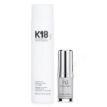 K18 K18 Professional Molecular Repair Hair Mask 150ml X Natural Beauty Hydrating Radiant Eye Concentrate (Exp Date: 02/2026) 15ml 2pcs