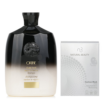 Oribe Oribe Gold Lust Repair & Restore Shampoo 250ml X Natural Beauty r-PGA Deep Hydration Moisturizing Cushion Mask (Exp Date: 01/2026) 6x 20ml 2pcs