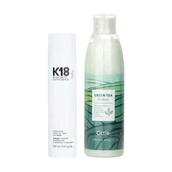 K18 Professional Molecular Repair Hair Mask X Green Tea Emulsion(Exp Date:26/1/2026) 2pcs