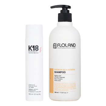 K18 Профессиональная молекулярная маска для восстановления волос X Premium Silk Keratin Шампунь (Срок Годности: 18/1/2026) 2pcs