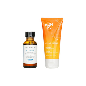 Skin Ceuticals C E Ferulic High Potency Triple Antioxidant Treatment X Creme Mains Repairing, Comforting Hand Cream - Mandarin(Exp Date:31/1 2pcs