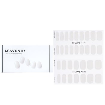 Mavenir Nail Sticker (White) - # White Crema Nail 32pcs