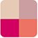 color swatches Jill Stuart Mix Blush Compact N (4 Color Blush Compact + Brush) - # 03 Milky Strawberry