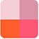 color swatches Jill Stuart Mix Blush Compact N (4 Color Blush Compact + Brush) - # 06 Porcelain Flower