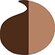رقم 2 Two Tone Gray (بني غامق/بني فاتح)