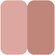 color swatches INIKA Organic Baked Blush Duo - # Burnt Peach 