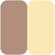 color swatches INIKA Organic Baked Mineral Contour Duo - # Teak 