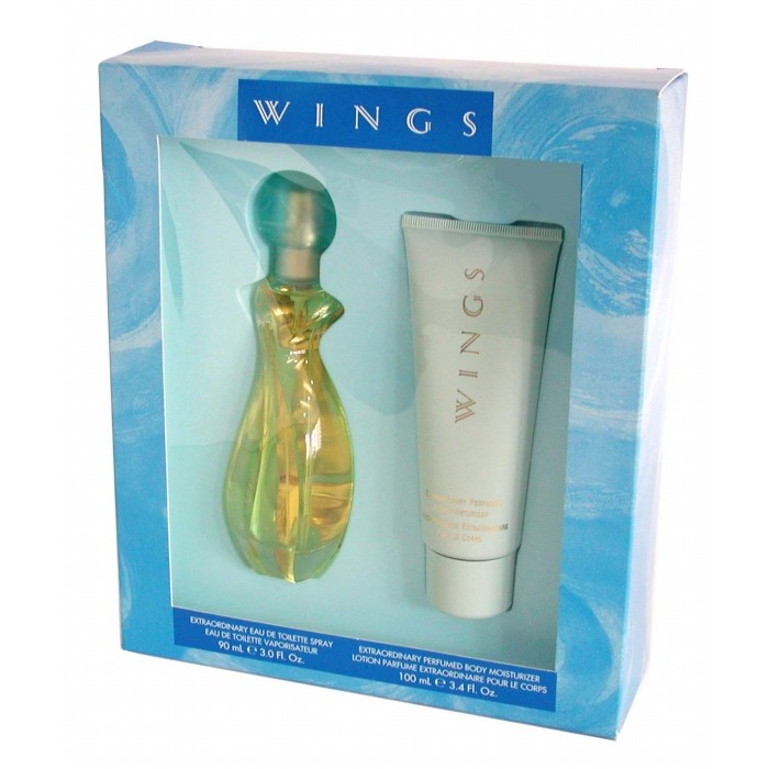Giorgio Beverly Hills Wings Coffret : Eau De Toilette Spray 90ml + Body Moisturizer 100ml 2pcsProduct Thumbnail