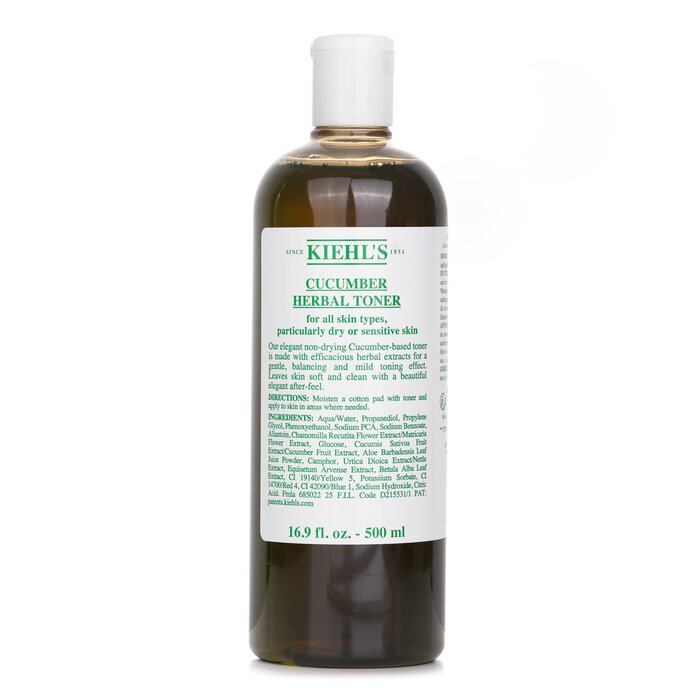 Kiehl's Cucumber Herbal Alcohol-Free Toner - For Dry or Sensitive Skin Types 500ml/16.9ozProduct Thumbnail
