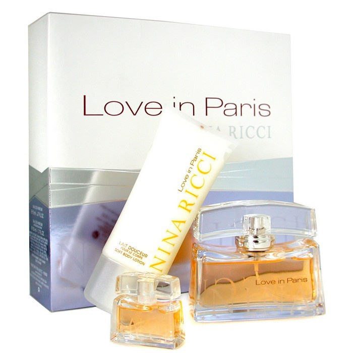 Nina Ricci Love In Paris Coffret: Edp Spray 50ml+ Deluxe Miniature 5ml+ Body Lotion 50ml 3pcsProduct Thumbnail