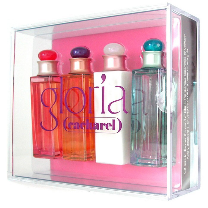 Cacharel Gloria Coffret: Eau De Toilette Spray 30ml+ B/Lotion 45ml+ B/Mist 30ml+ Bath Oil 4pcsProduct Thumbnail