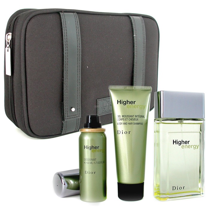 Christian Dior Higher Energy Coffret: EDT 100ml + Shower Gel 75ml + Deodorant Spray 50ml + Bag 3pcs+1bagProduct Thumbnail