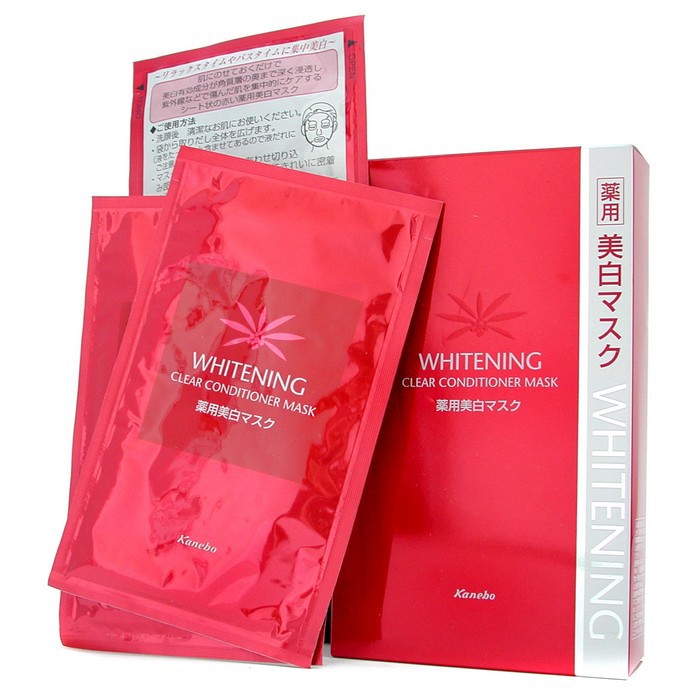 Kanebo Blanchir Whitening Clear Conditioner Mask - Sheet-Type (Medicated) 6pcsProduct Thumbnail