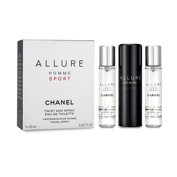 Chanel Allure Homme Sport Eau De Toilette Travel Spray (With Two Refills)  3x20ml/0.7ozProduct Thumbnail