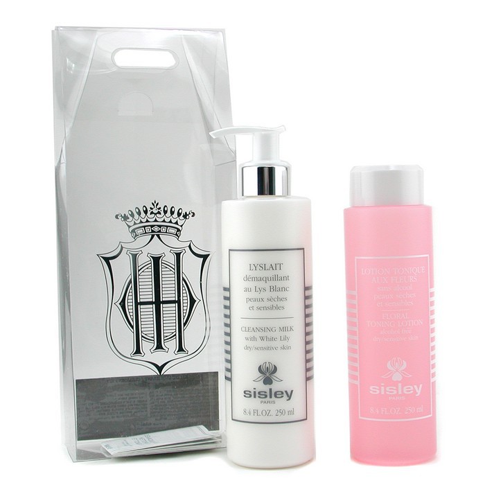 Sisley Cleansing Kit (Dry / Sensitive): Lyslait Cleansing Milk 250ml + Floral Toning Lotion 250ml 2pcsProduct Thumbnail