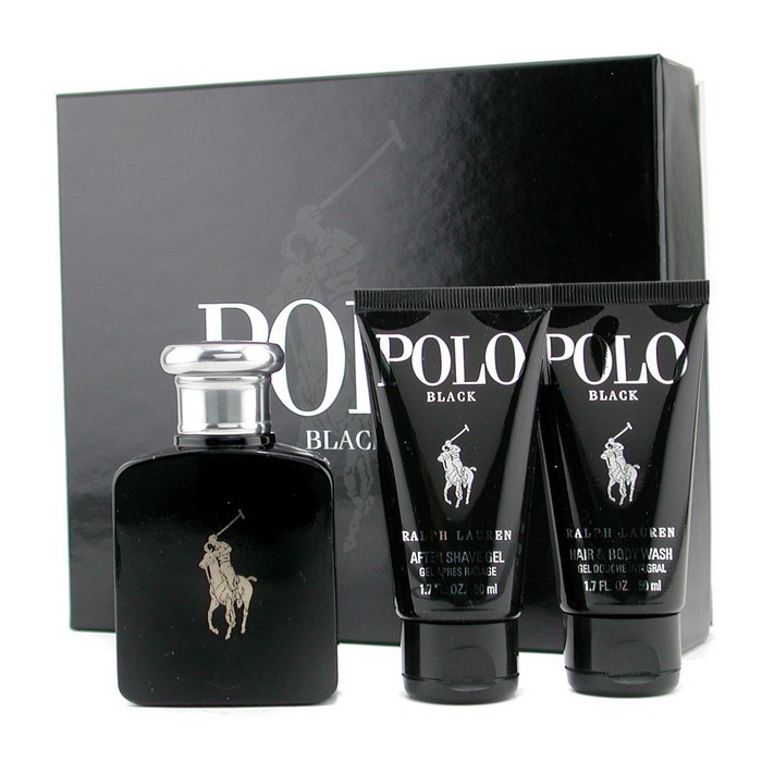 Ralph Lauren Caixa Polo Black: Eau De Toilette Spray 75ml + Gel após barba 50ml + Gel de banho 50ml 3pcsProduct Thumbnail